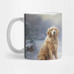 Dog and Snowman Mug